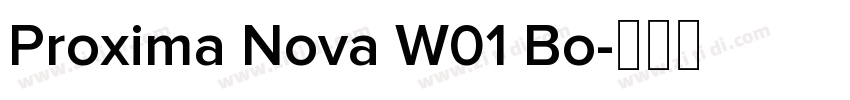 Proxima Nova W01 Bo字体转换
